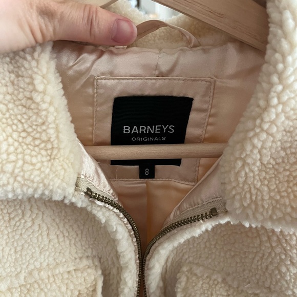 Barney's Originals Coat in Teddy Faux Fur - Picture 4 of 6